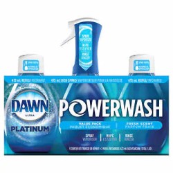 Dawn Platinum Powerwash Dish Spray with Refills